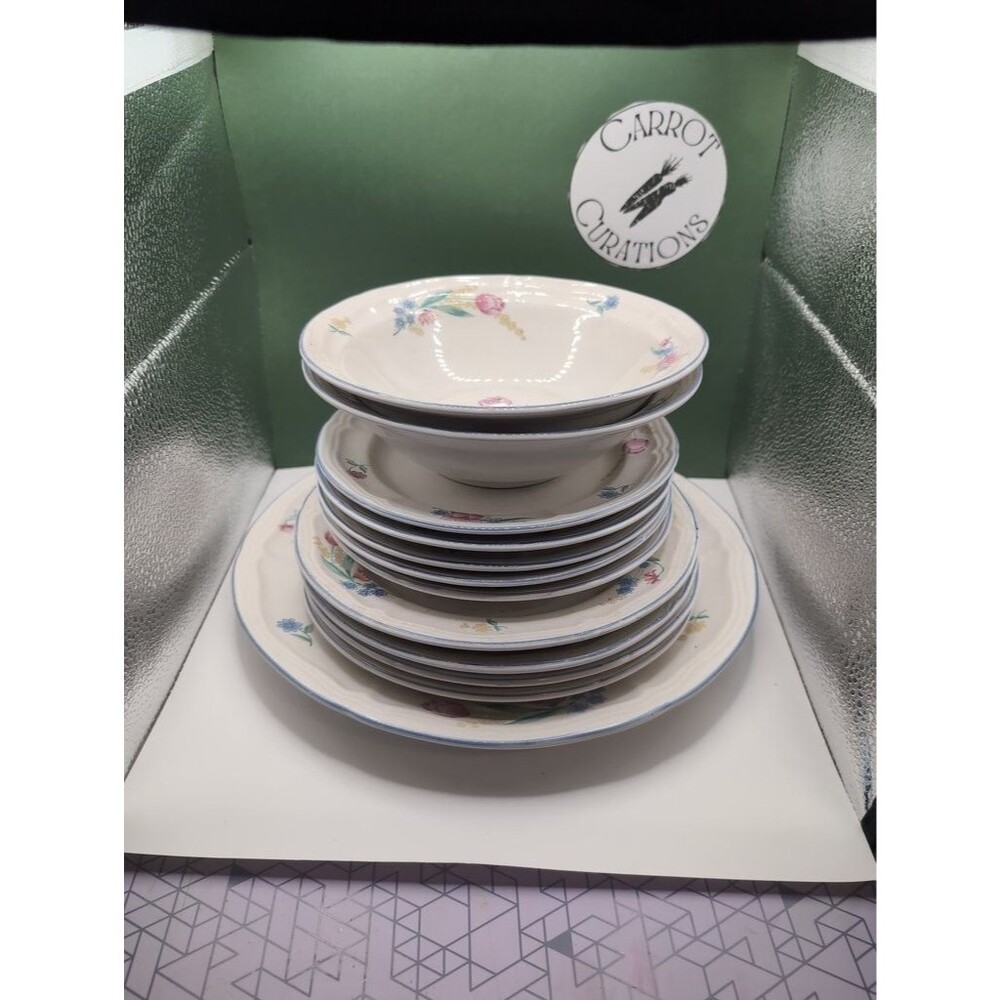 Tienshan Stoneware Floral Dinnerware Set